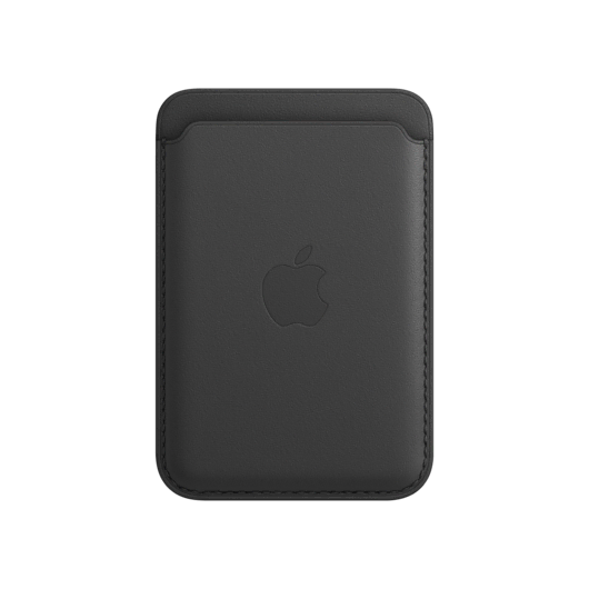 iPhone 12/12 Pro Deri Cüzdan Siyah Cep Telefonu Aksesuar