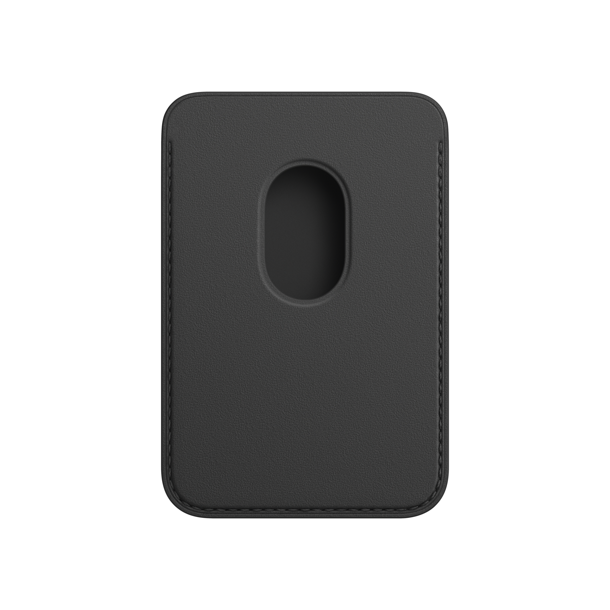iPhone 12/12 Pro Deri Cüzdan Siyah Telefon Kılıfı