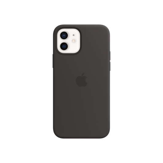 iPhone 12/12 Pro Silikon Kılıf Siyah Cep Telefonu Aksesuar