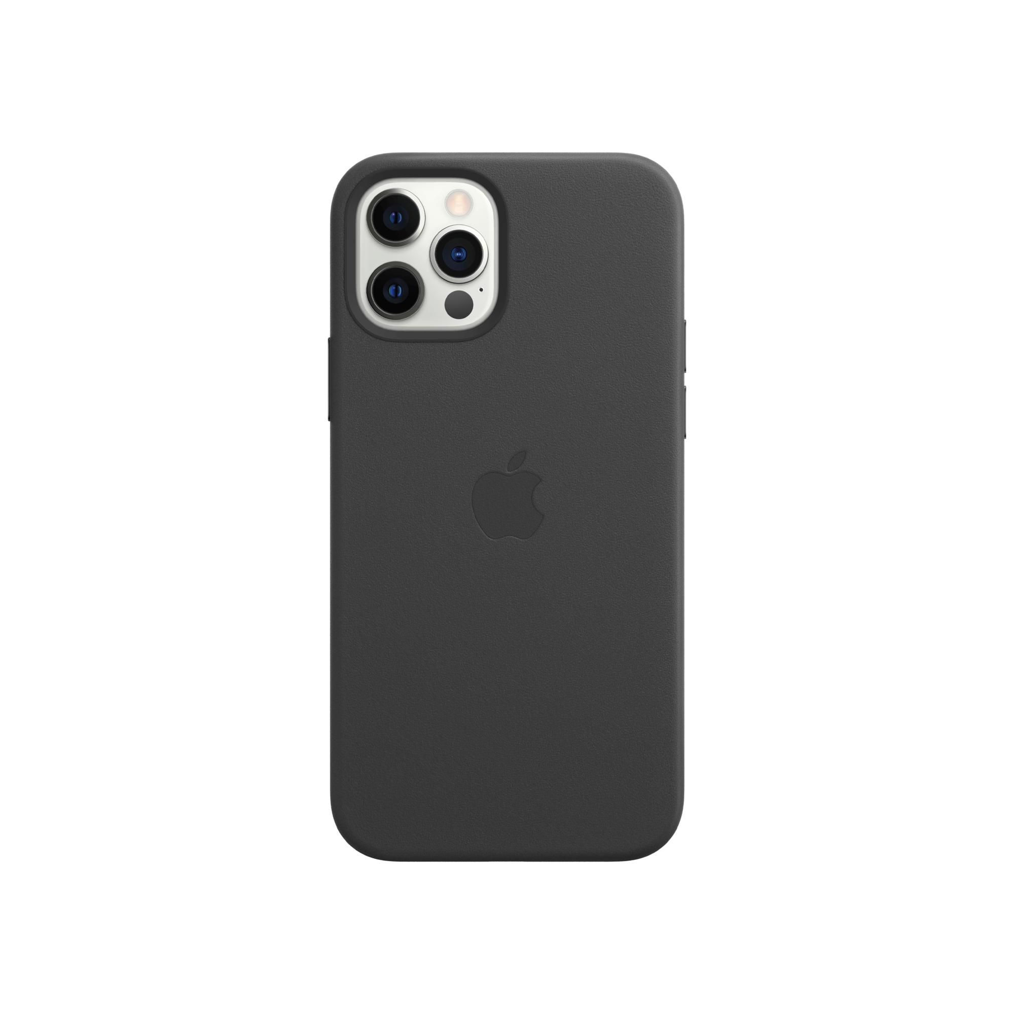 iPhone 12/12 Pro Deri Kılıf Siyah Telefon Kılıfı