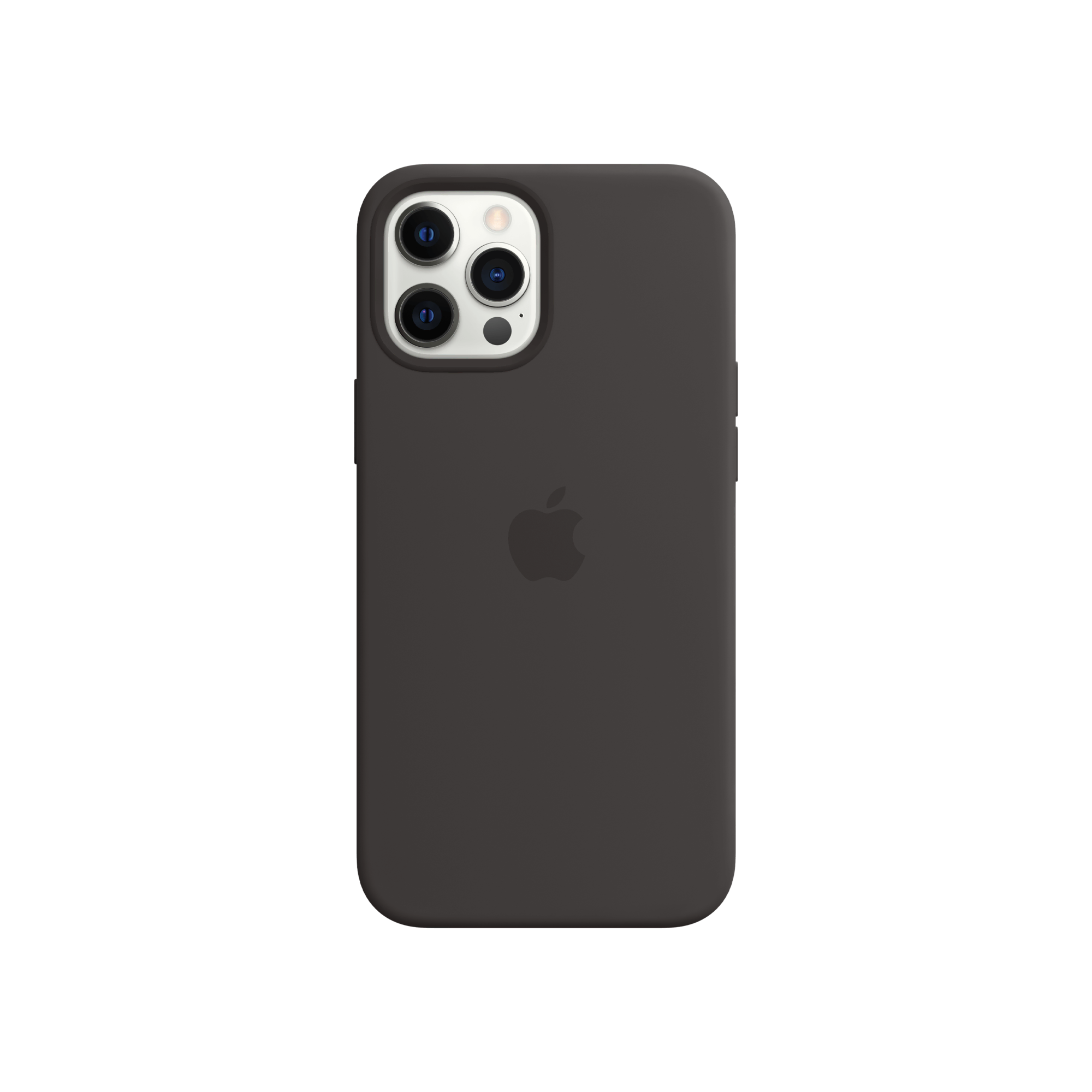 iPhone 12 Pro Max Silikon Kılıf Siyah Telefon Kılıfı