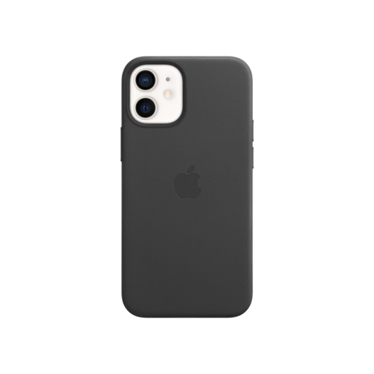 iPhone 12 mini Deri Kılıf Siyah Telefon Kılıfı