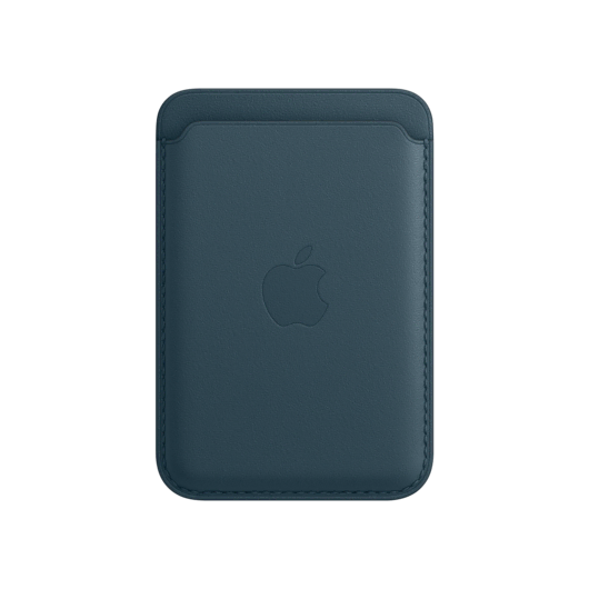 iPhone 12/12 Pro Deri Cüzdan Baltık Mavi Cep Telefonu Aksesuar