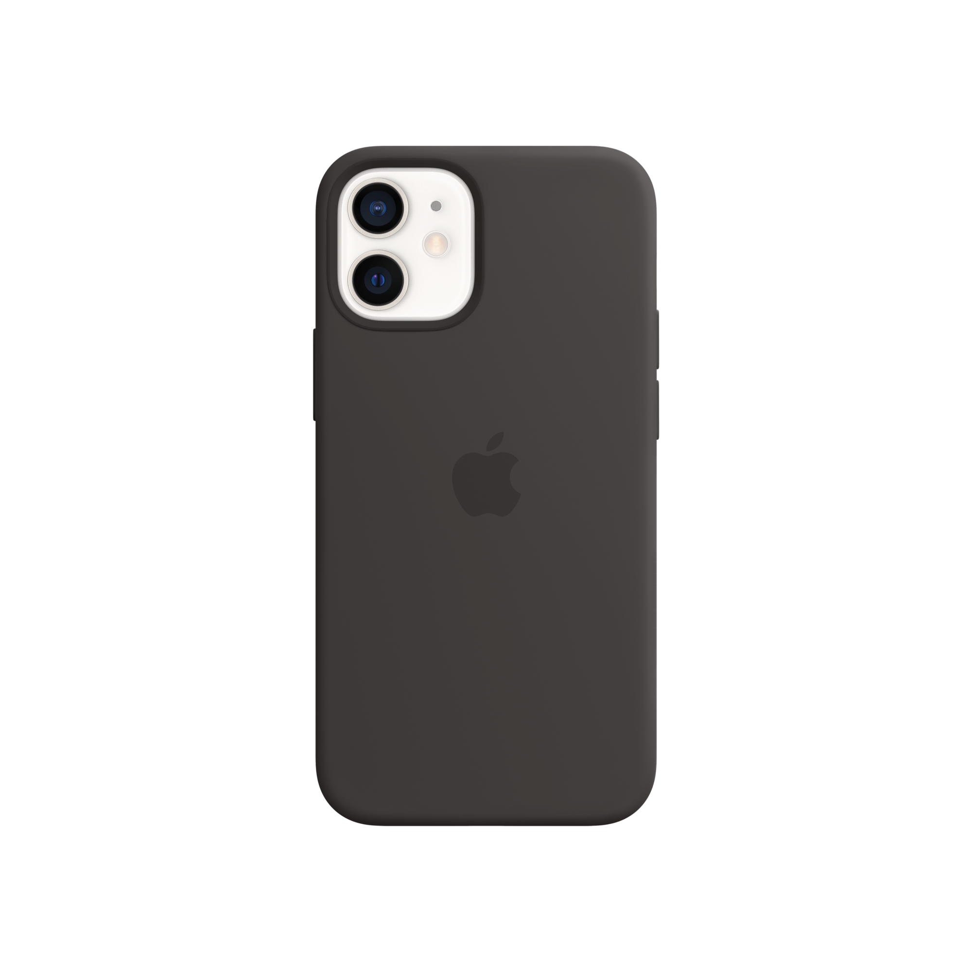 iPhone 12 mini Silikon Kılıf Siyah Telefon Kılıfı