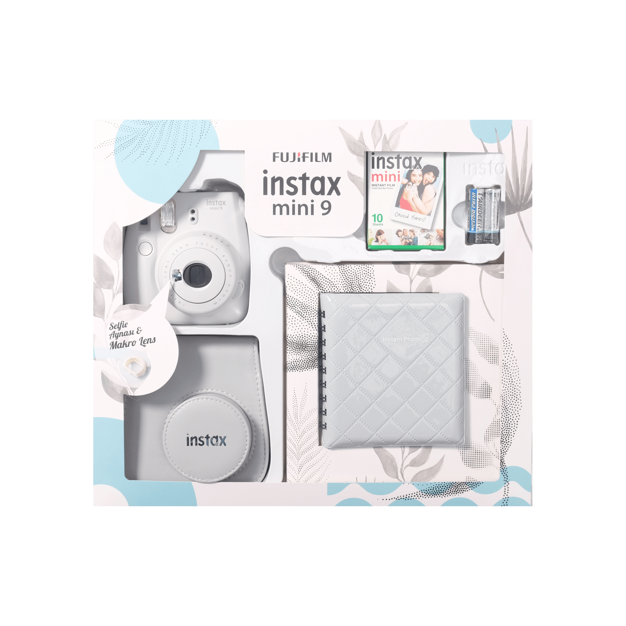 Mini9Box Albm/kılıf/kgt Beyaz Fotoğraf Makinesi