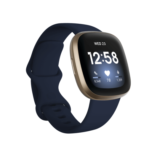 Fitbit Versa 3 - Gece Mavisi/Altın Akıllı Saat 