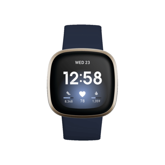 Fitbit Versa 3 - Gece Mavisi/Altın Akıllı Saat 