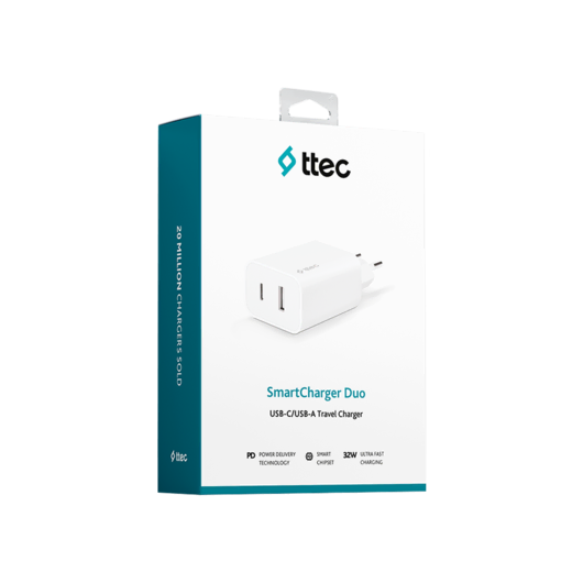 Ttec 2SCS24B SmartCharger Duo PD 32W USB Cep Telefonu Aksesuar