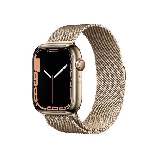 Apple Watch S7 Cellular 45mm Altın Akıllı Saat