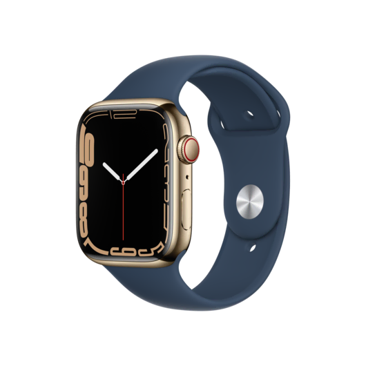 Apple Watch S7 Cellular 45mm Altın-Mavi Akıllı Saat