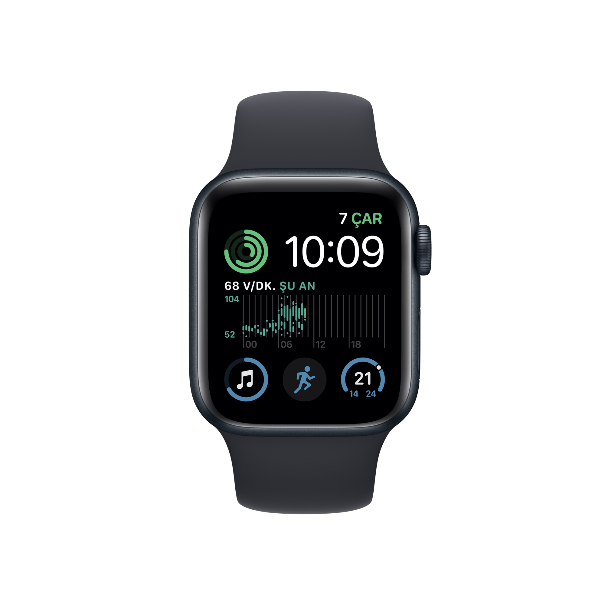 Apple Watch SE 2. Nesil, 40mm Gece Yarısı Akıllı Saat