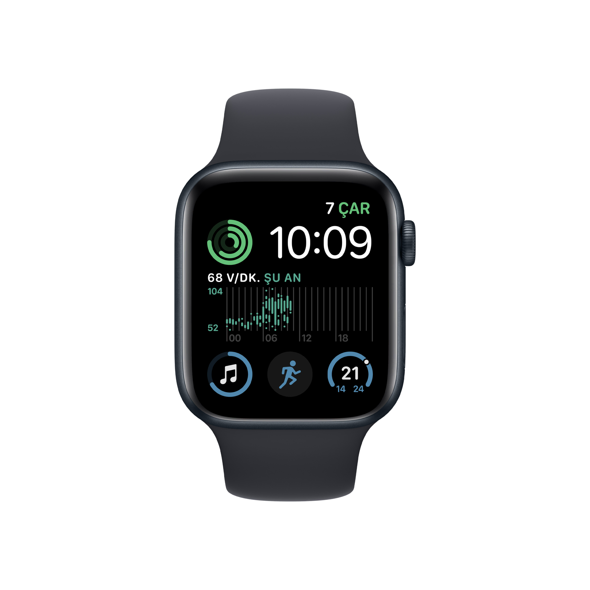 Apple Watch SE 2. Nesil, 44mm Gece Yarısı  Akıllı Saat