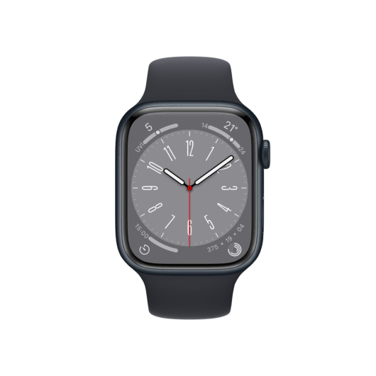 Apple Watch Series 8, 45mm Gece Yarısı 