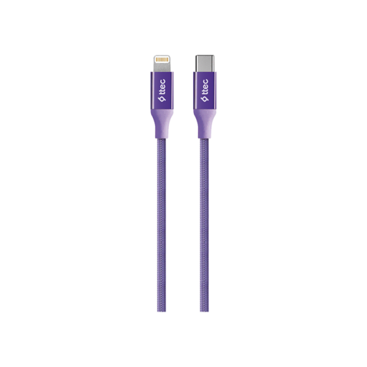 Ttec AlumiCable Typec-Lightng Kablo Mor Şarj Kabloları