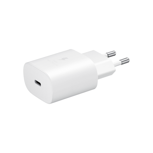 Samsung TypeC Hızlı ŞarjAdaptör25W-Beyaz Şarj Cihazları