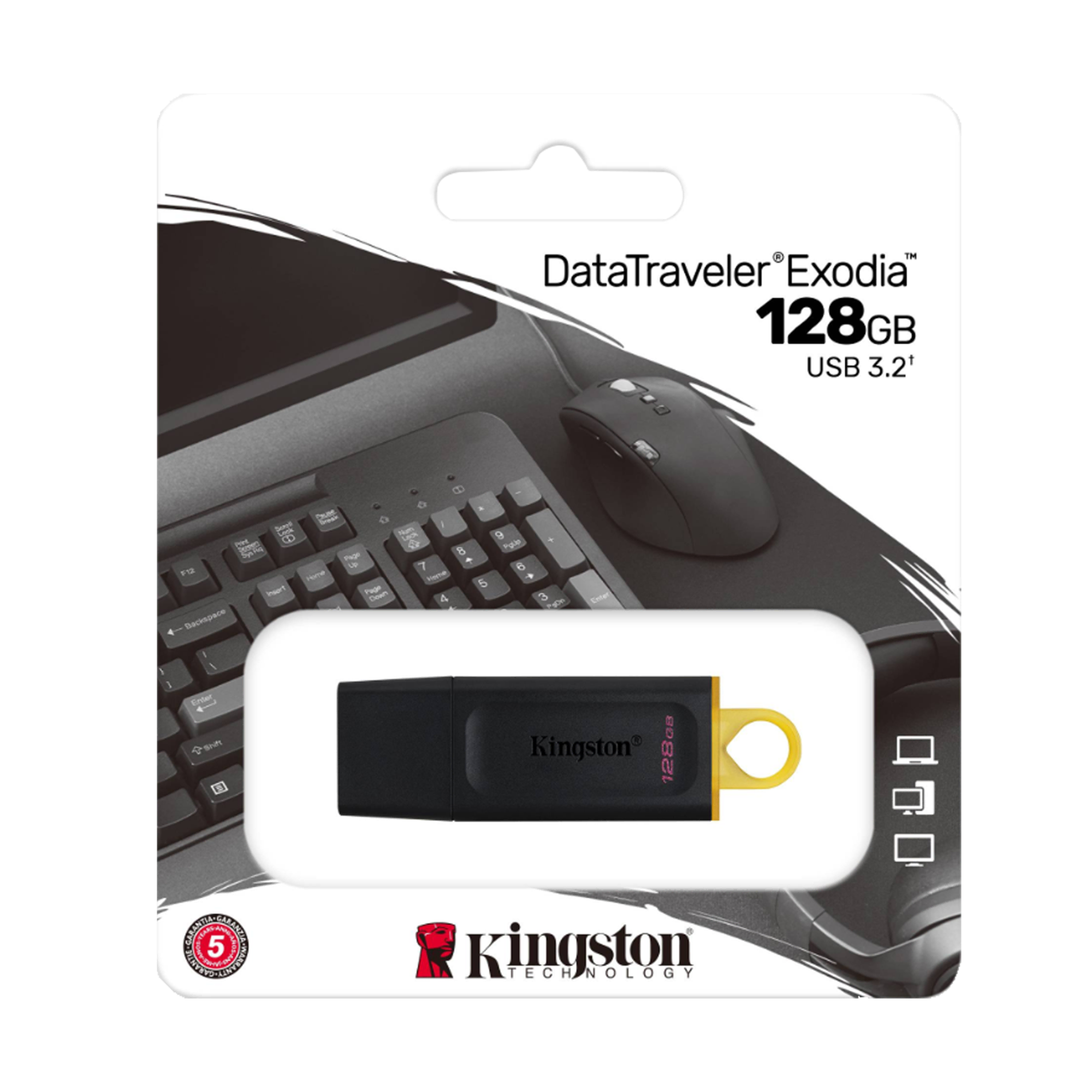 Kingston 128 GB USB Bellek - DTX/128GB  Bilgisayar Çevre Birimleri