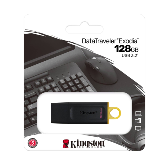 Kingston 128 GB USB Bellek - DTX/128GB  Bilgisayar Çevre Birimleri