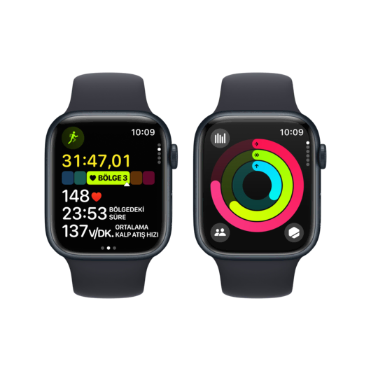 Apple Watch S9  41mm Gece Yarısı SB S/M Akıllı Saat