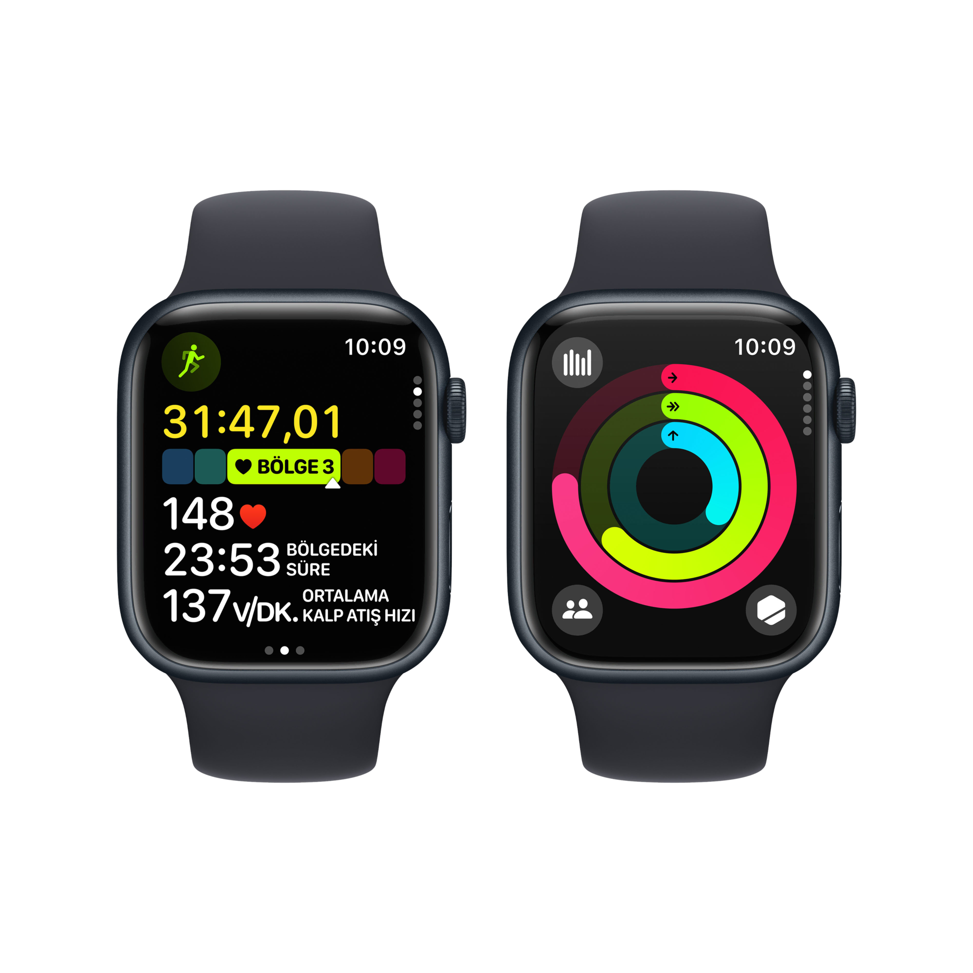 Apple Watch S9  41mm Gece Yarısı SB M/L Akıllı Saat