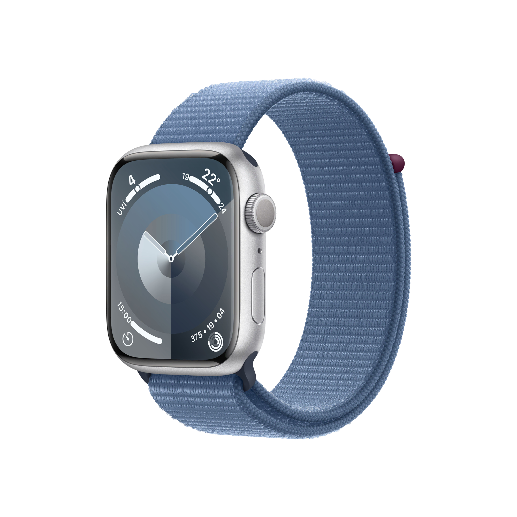 Apple Watch S9  41mm Gümüş   Kış Mavi SL Akıllı Saat