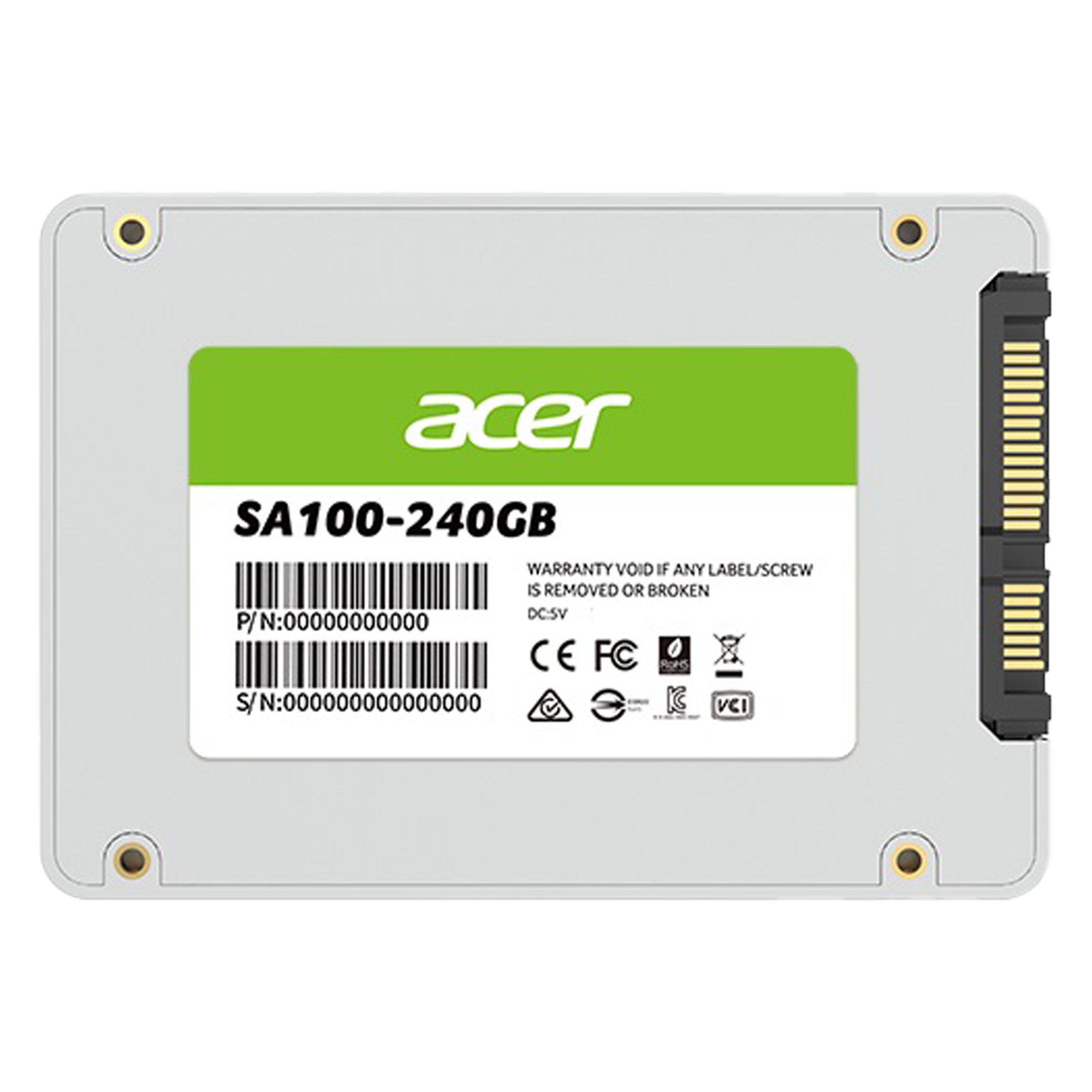 ACER SSD SA100 2.5'' 240GB Bilgisayar Çevre Birimleri