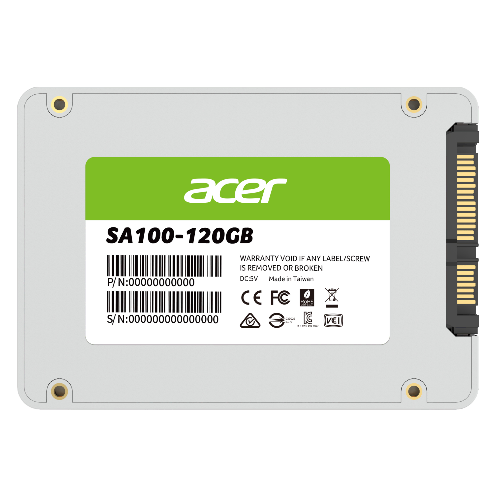 ACER SSD SA100 2.5'' 120GB Bilgisayar Çevre Birimleri