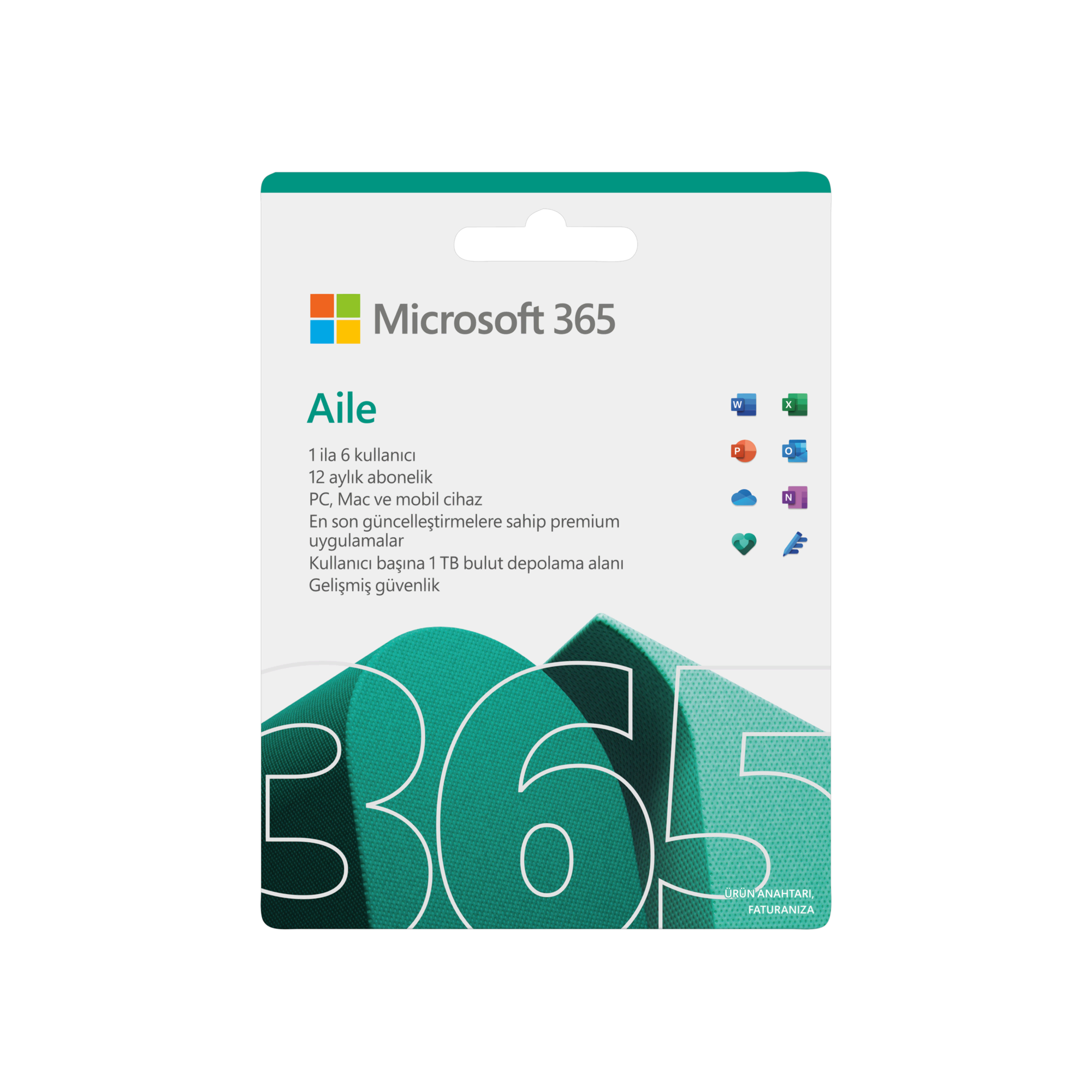 Microsoft 365 Aile Türkçe Bilgisayar Çevre Birimleri