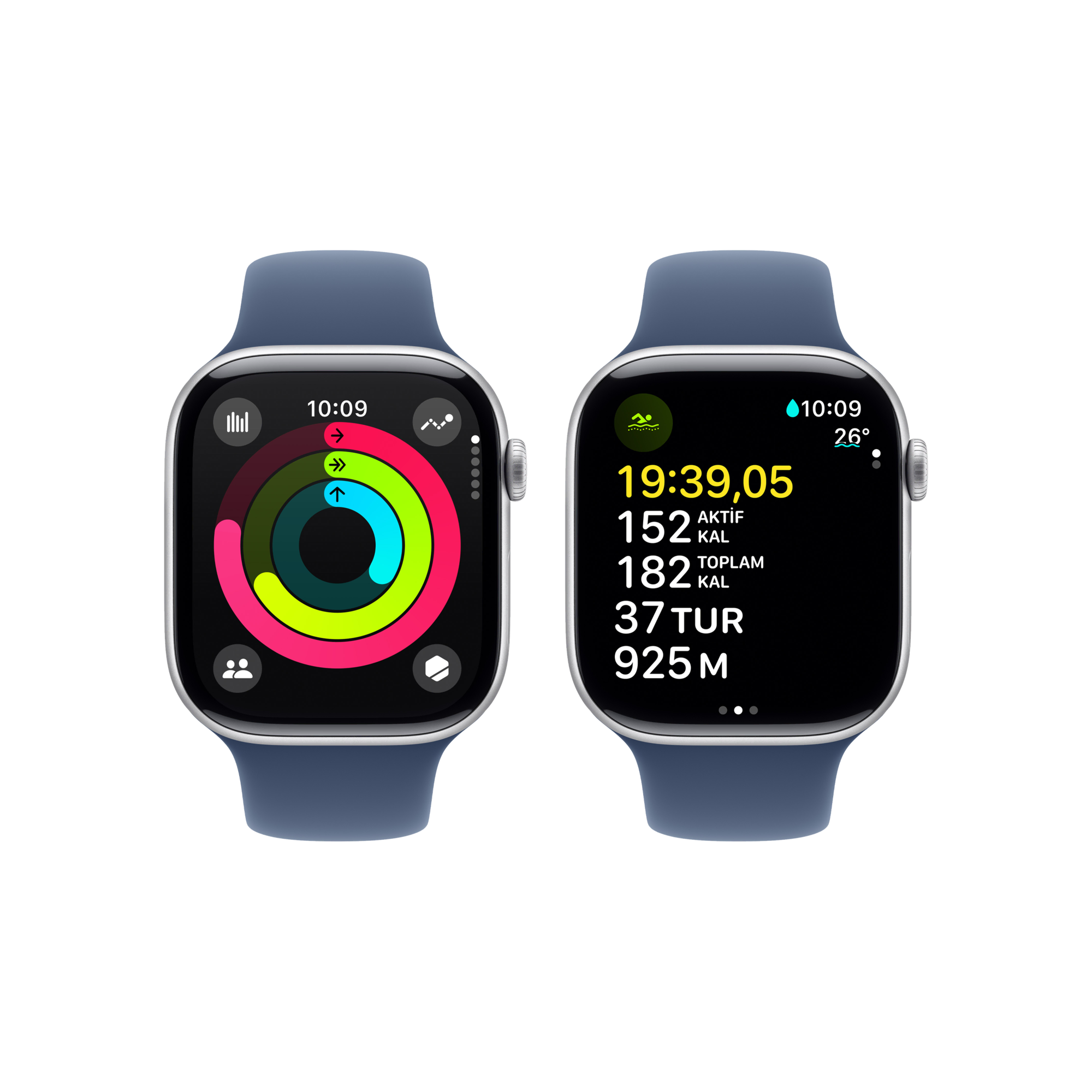 Apple Watch 10 GPS 42mm Gümüş SB-S/M Akıllı Saat